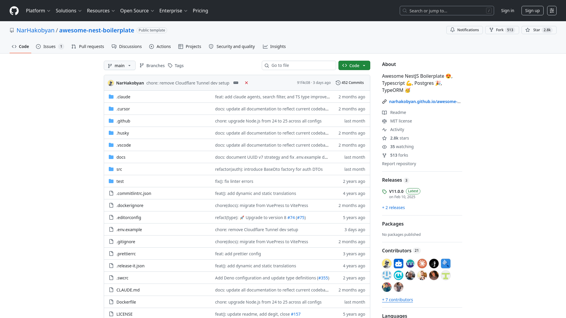 Screenshot of Awesome Nest