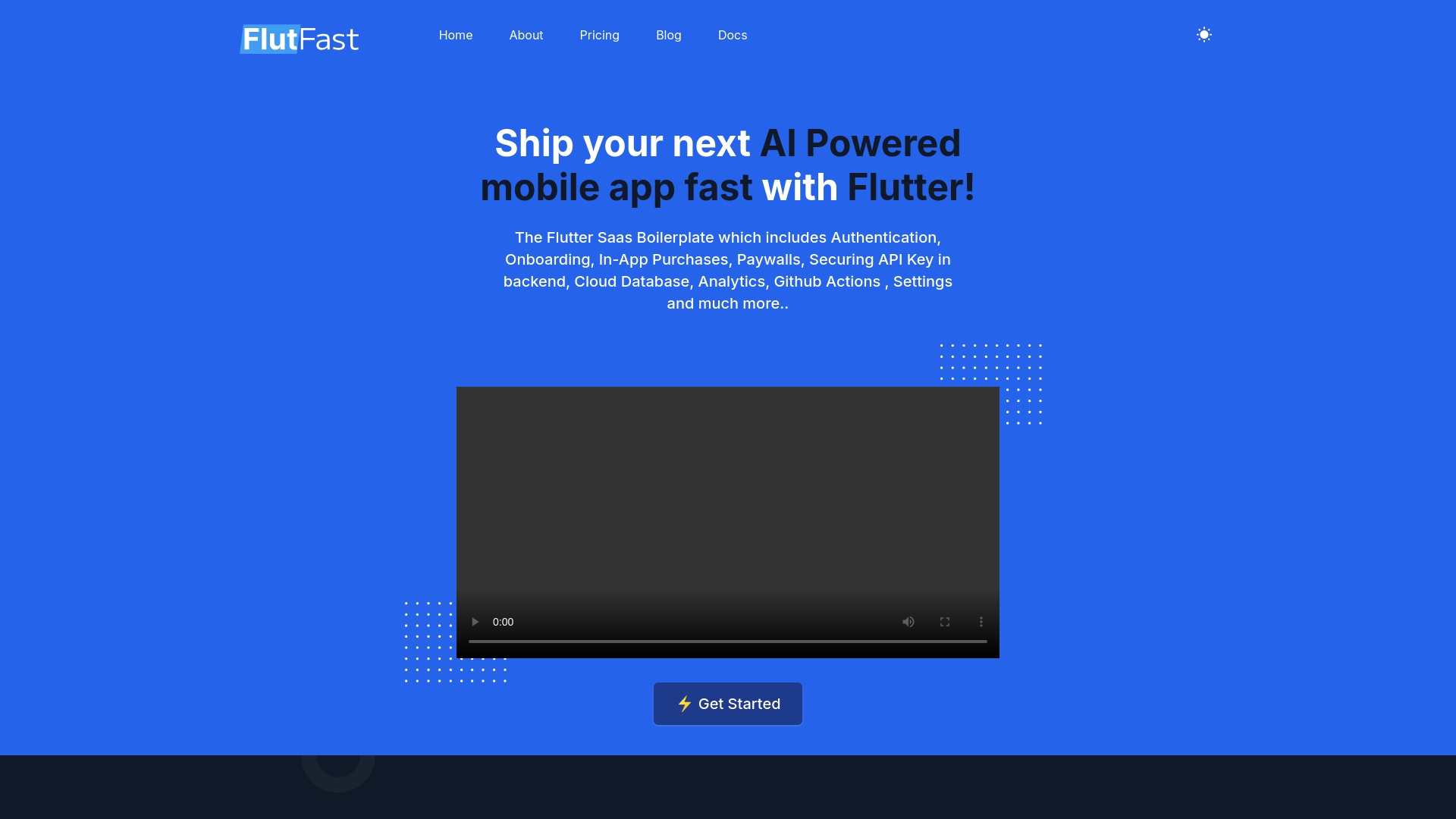 Screenshot of FlutFast