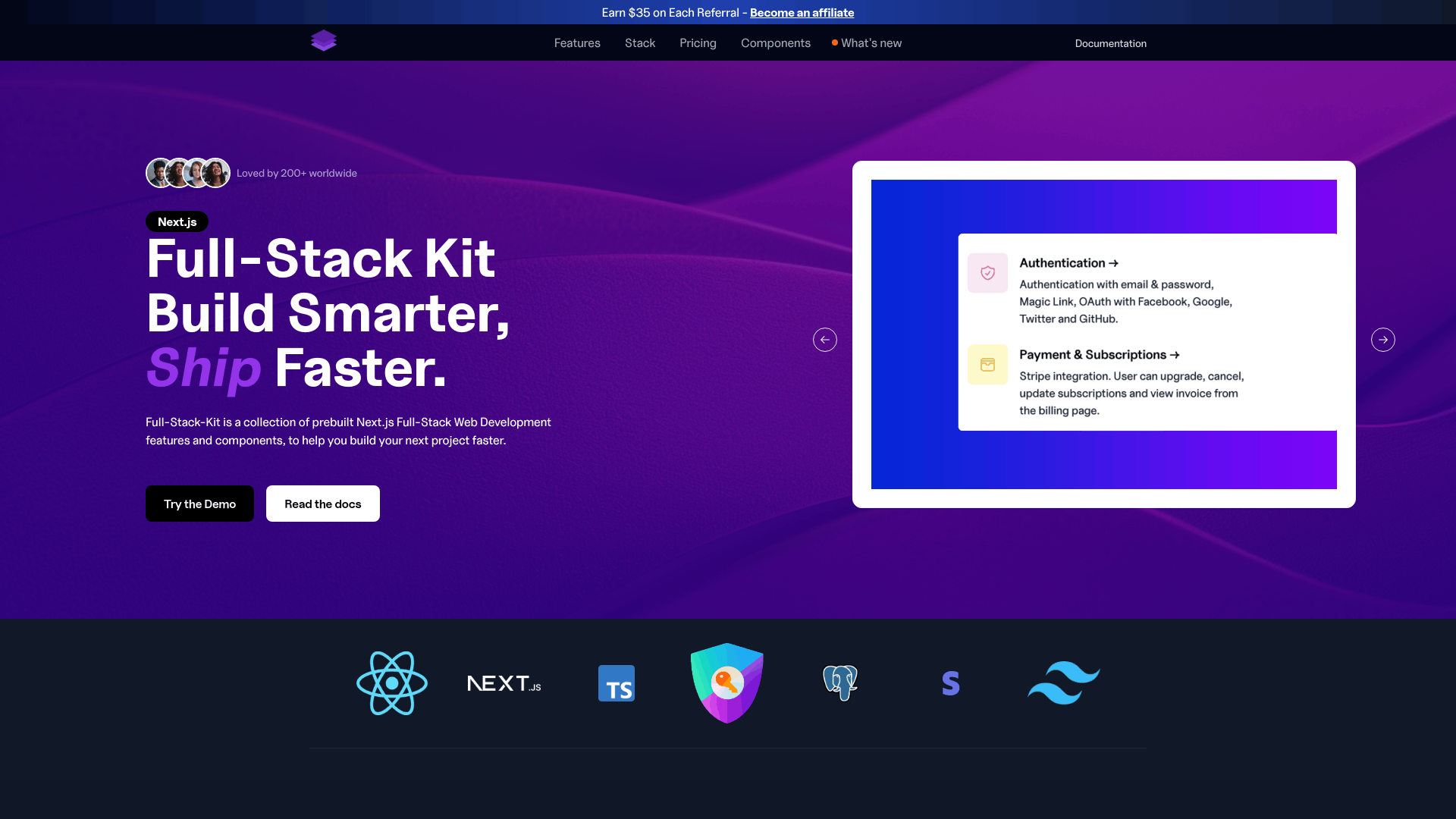 Screenshot of Full Stack Kit