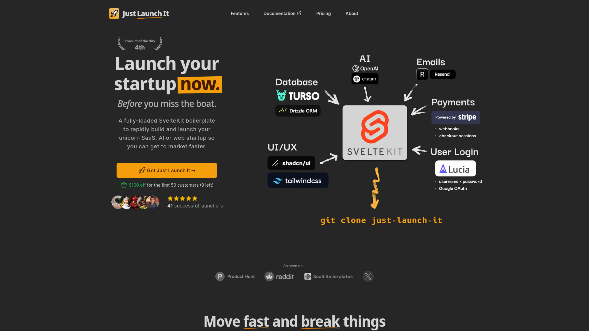 Screenshot of Just Launch