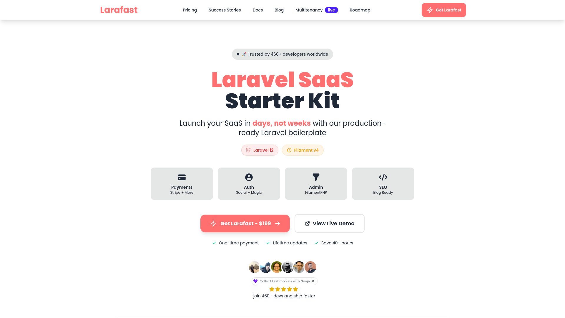 Screenshot of Larafast
