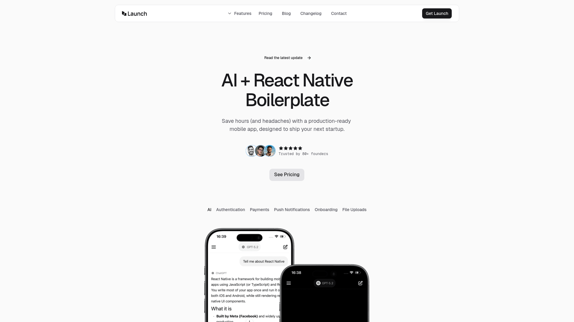 Screenshot of LaunchToday