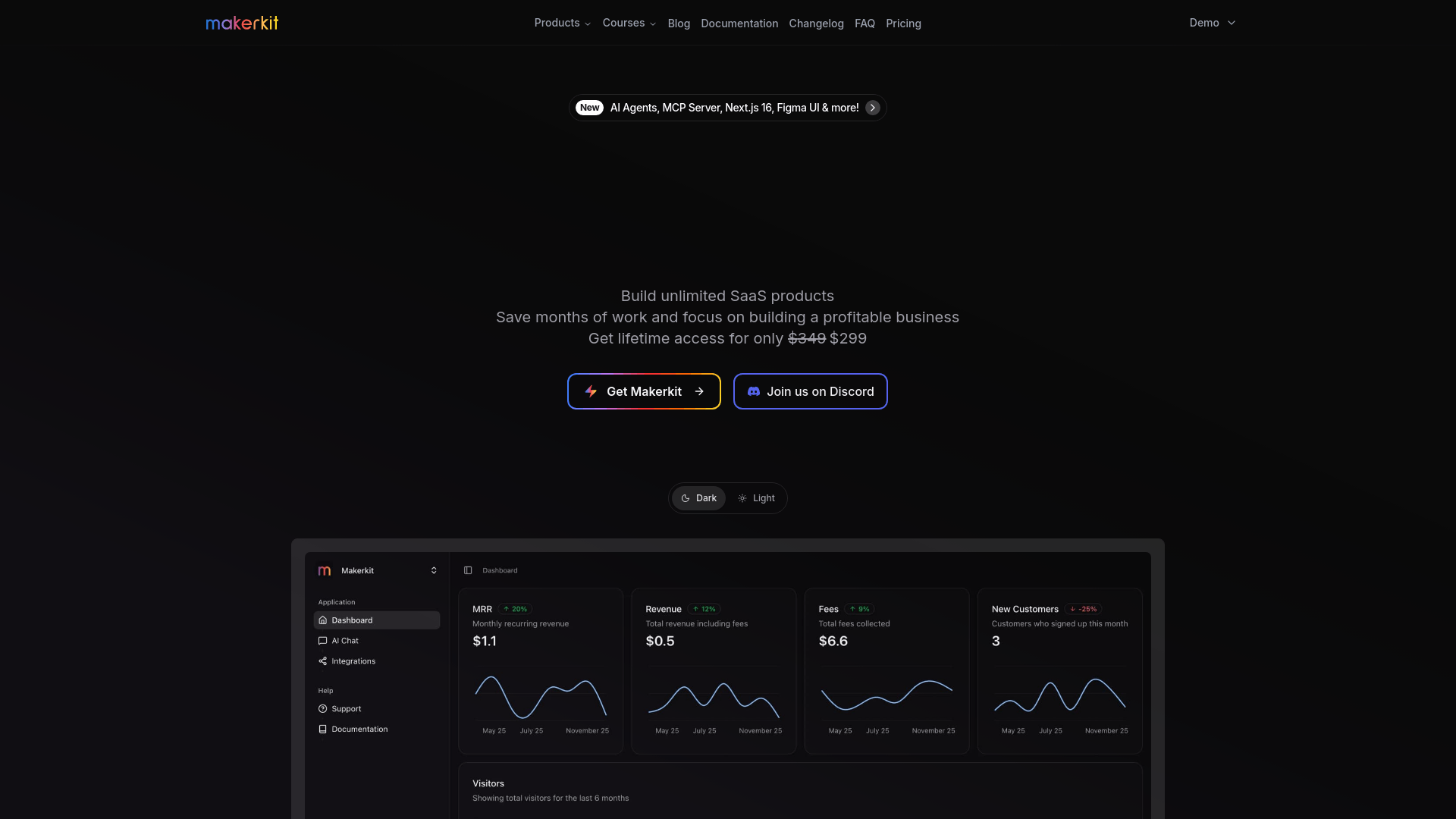 Screenshot of Makerkit