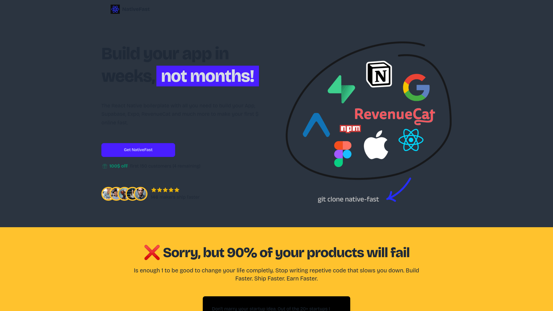 Screenshot of NativeFast