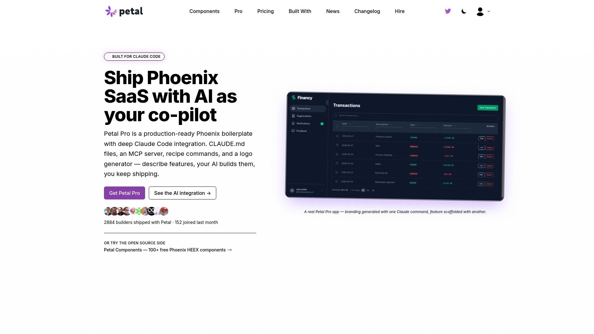 Screenshot of Petal