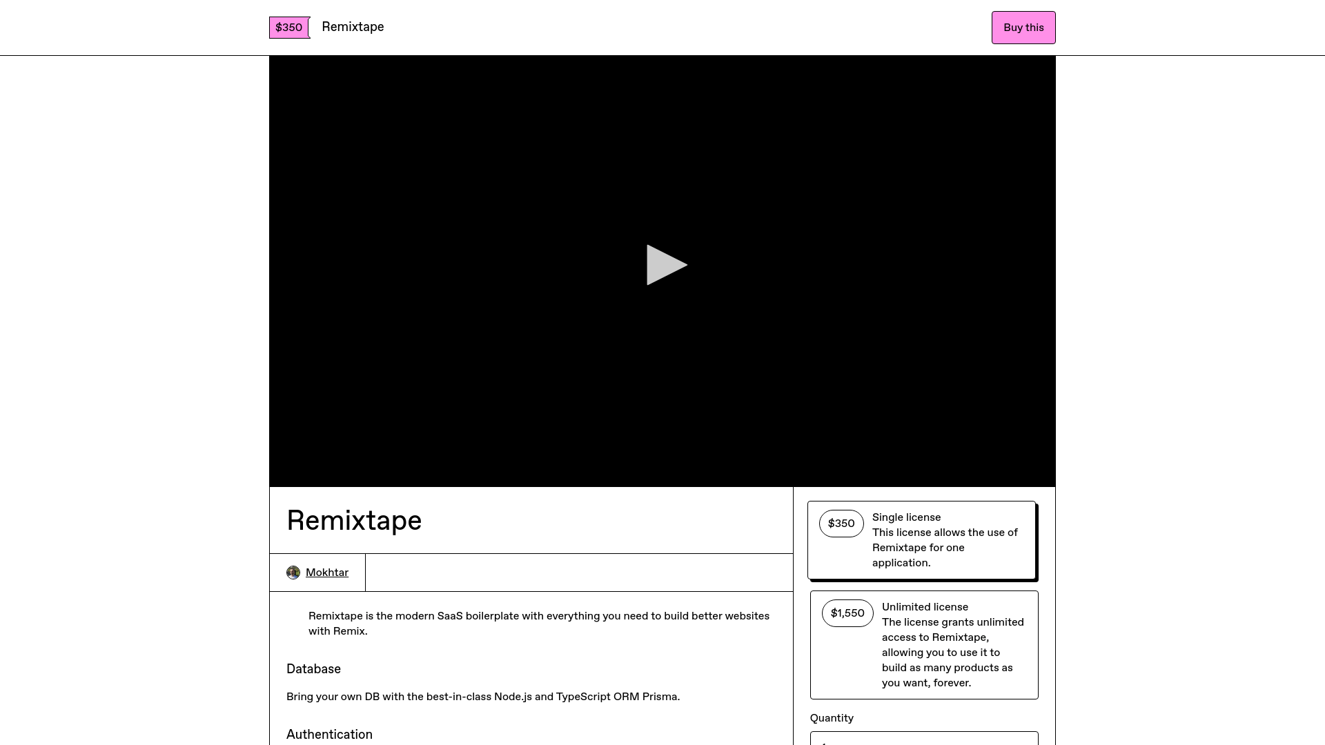 Screenshot of Remixtape