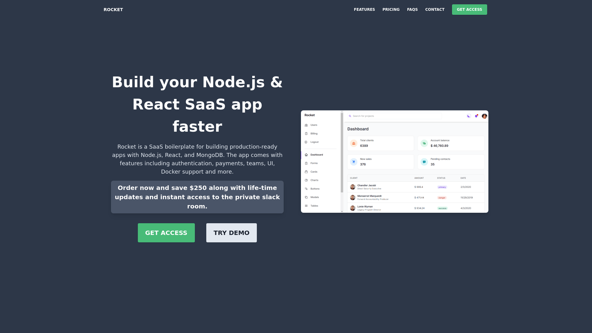 Screenshot of Rocket