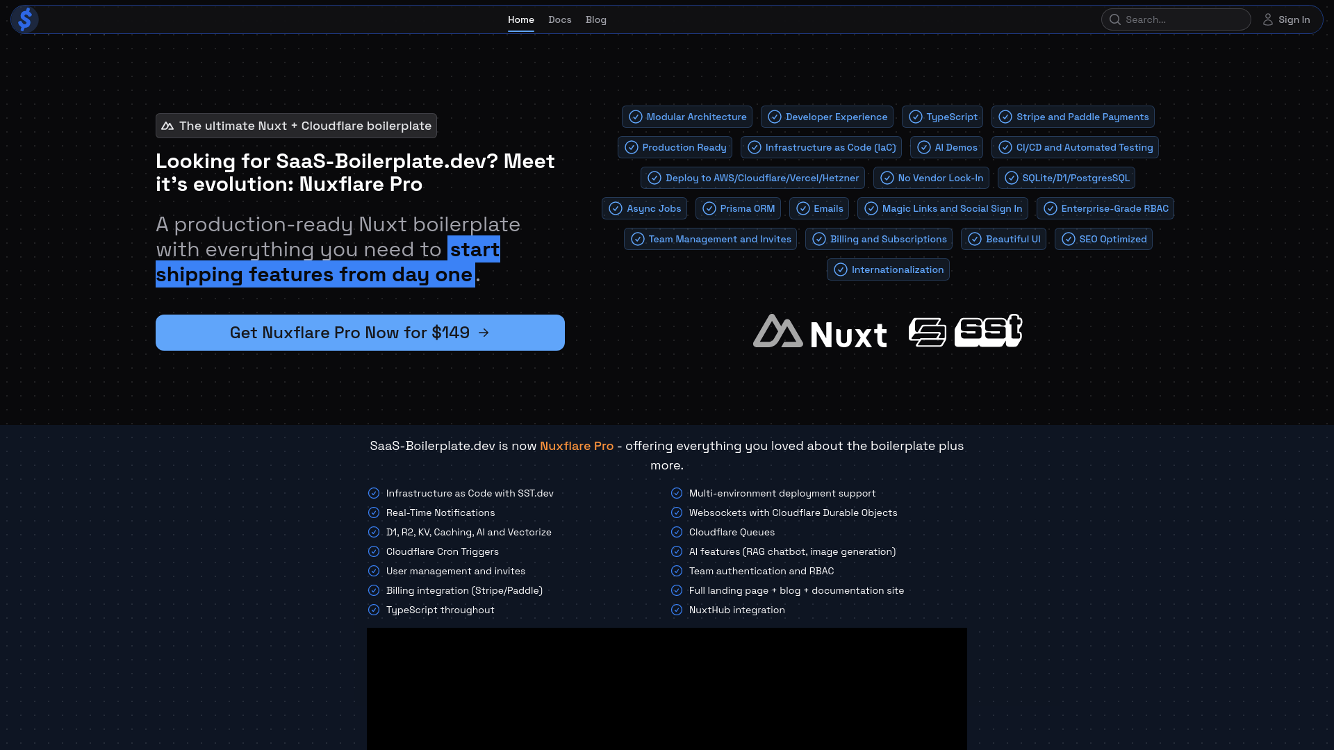 Screenshot of SaaS Boilerplate