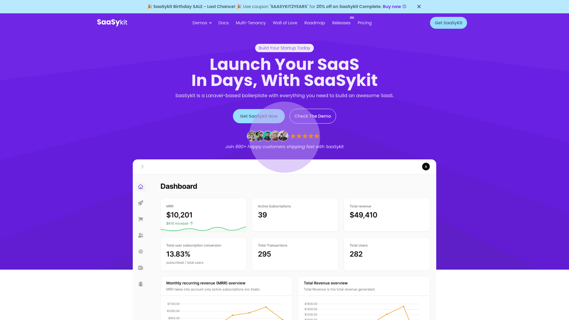 Screenshot of SaaSykit