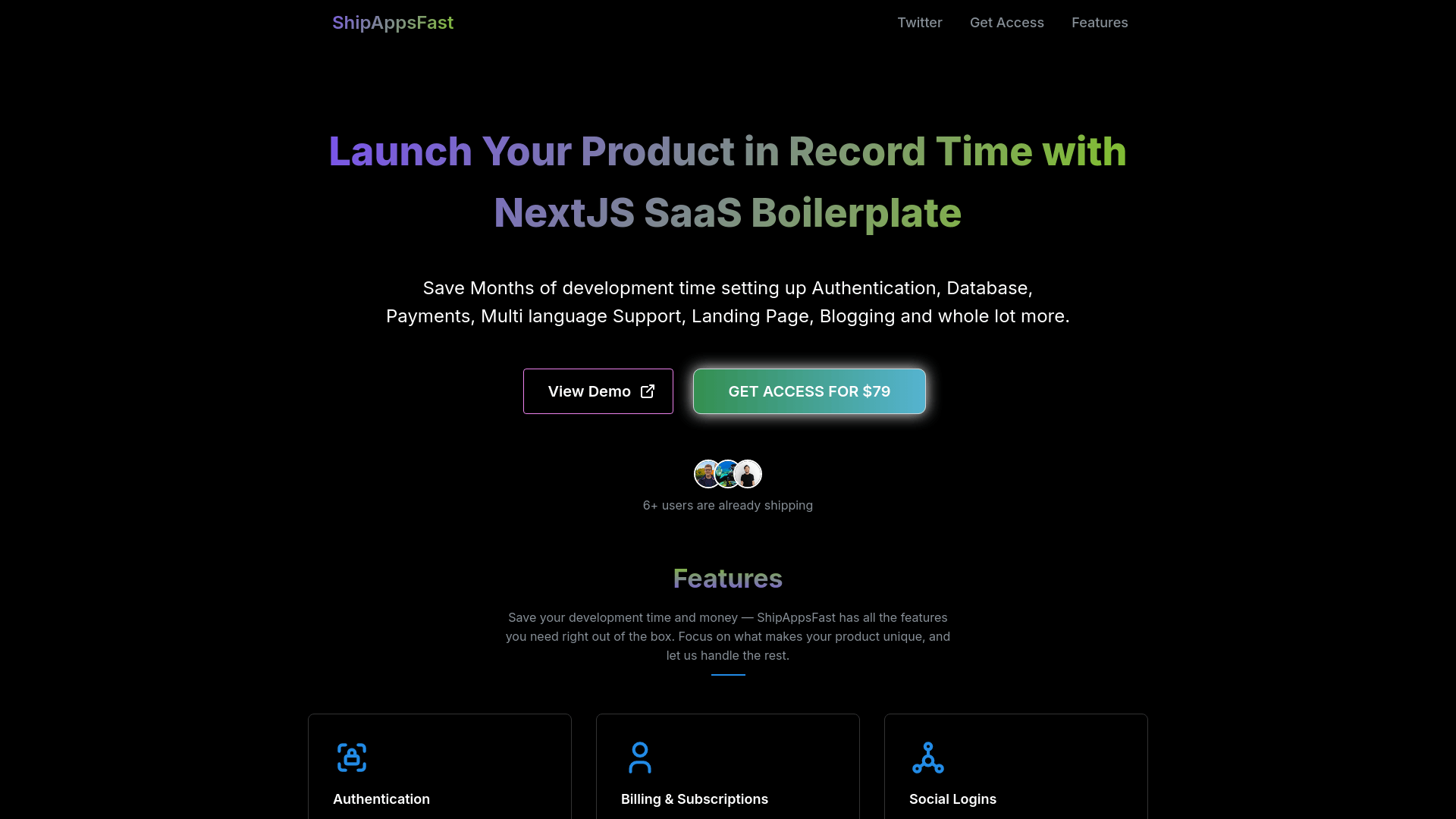 Screenshot of Ship Apps Fast