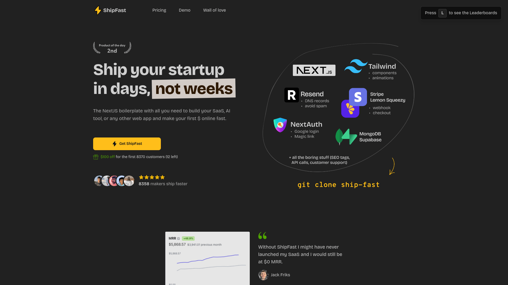 Screenshot of Shipfast