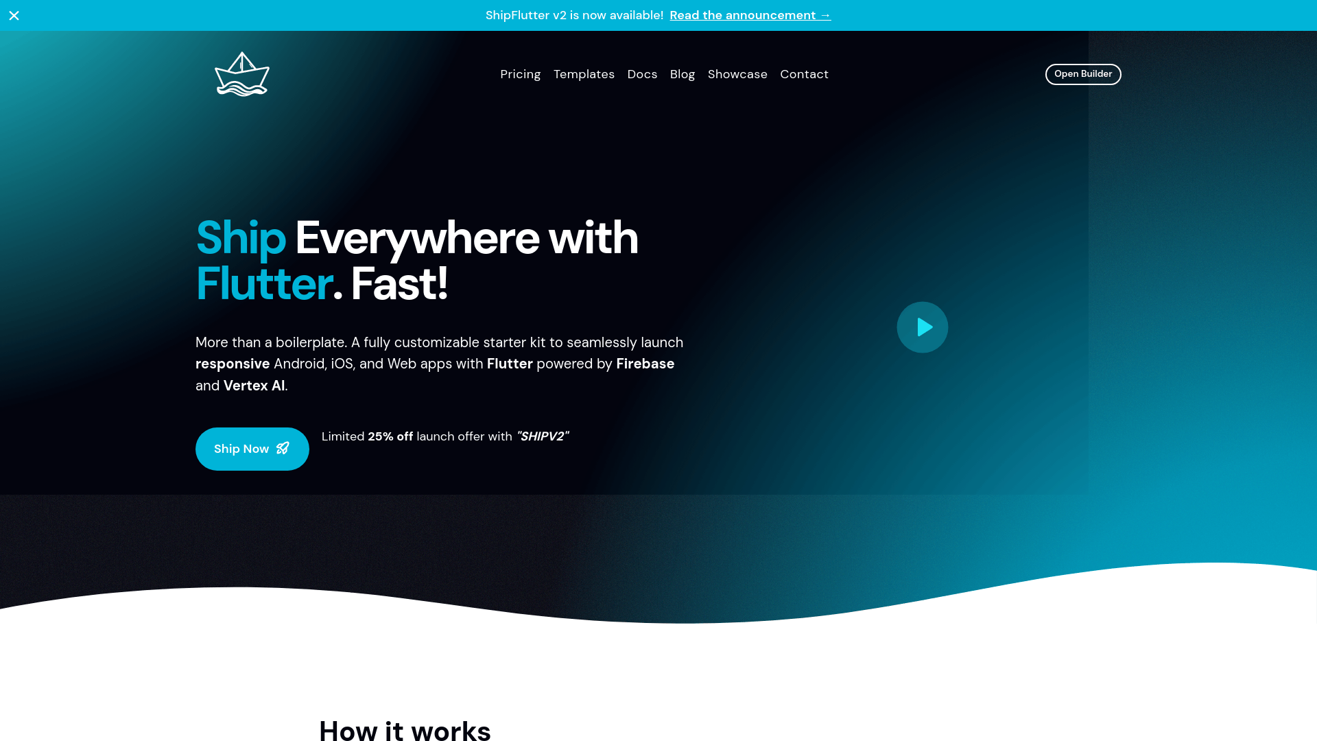 Screenshot of ShipFlutter
