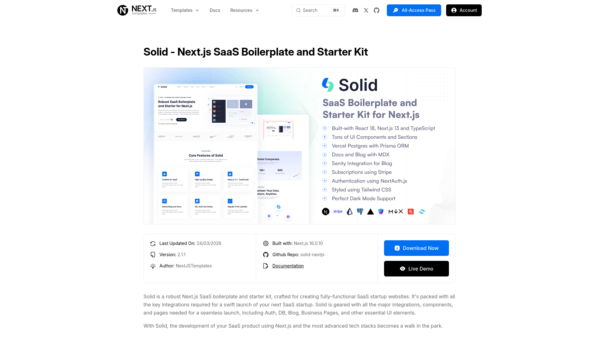 Screenshot of Solid