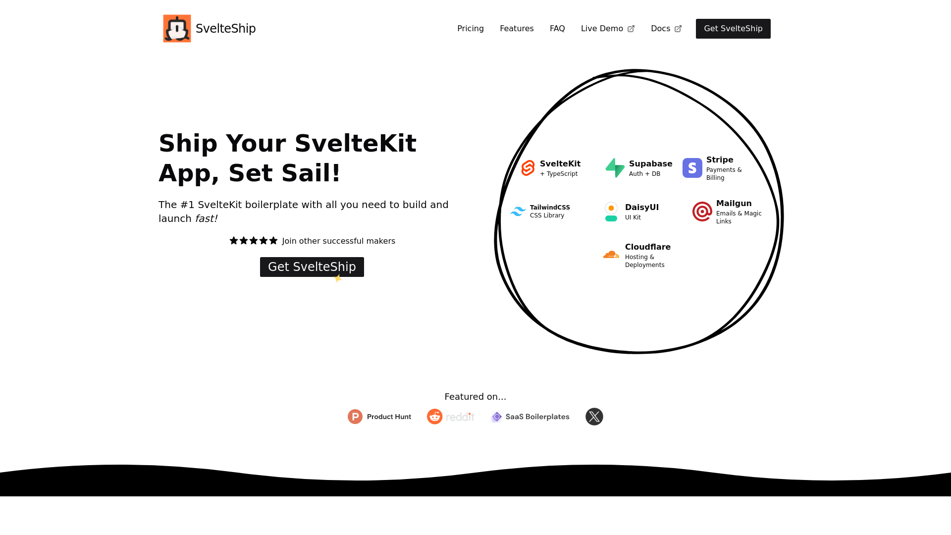 Screenshot of SvelteShip