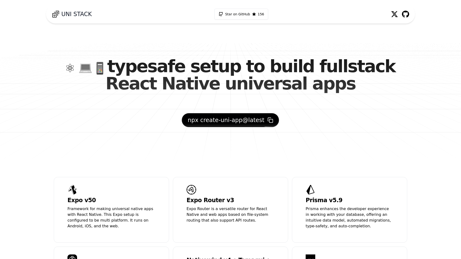 Screenshot of Uni-Stack