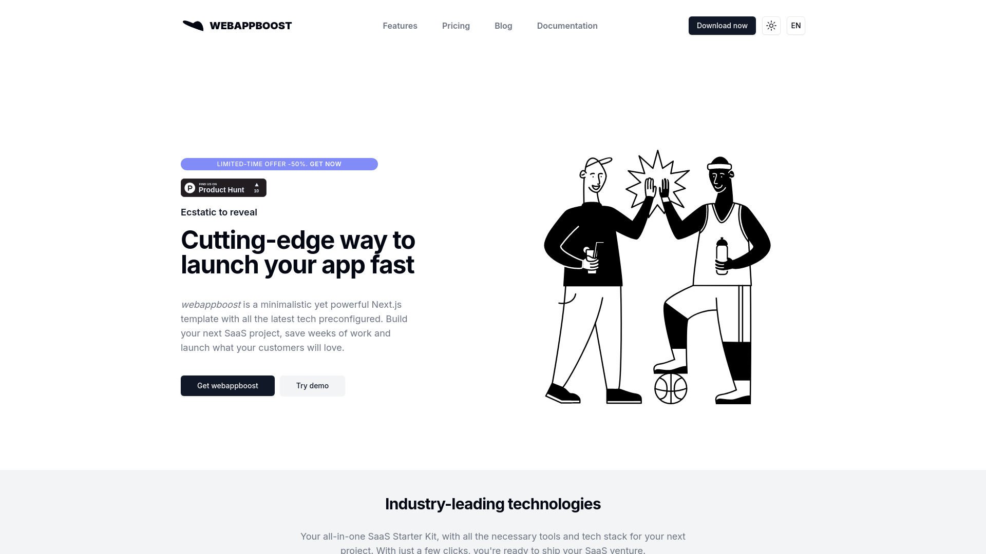 Screenshot of WebAppBoost